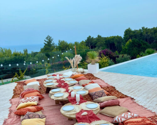 Luxury garden picnic Ibiza